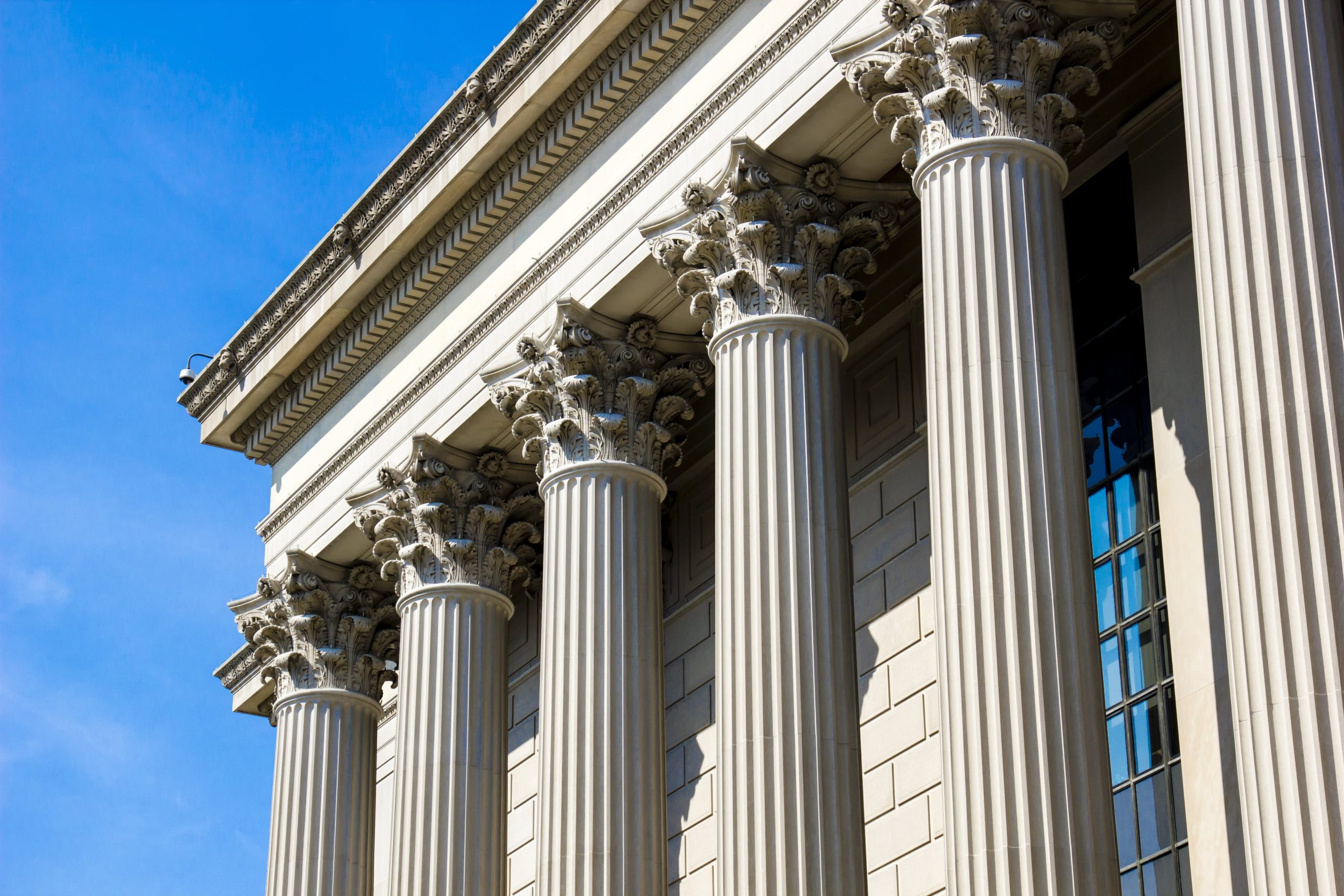 Government building with large pillars